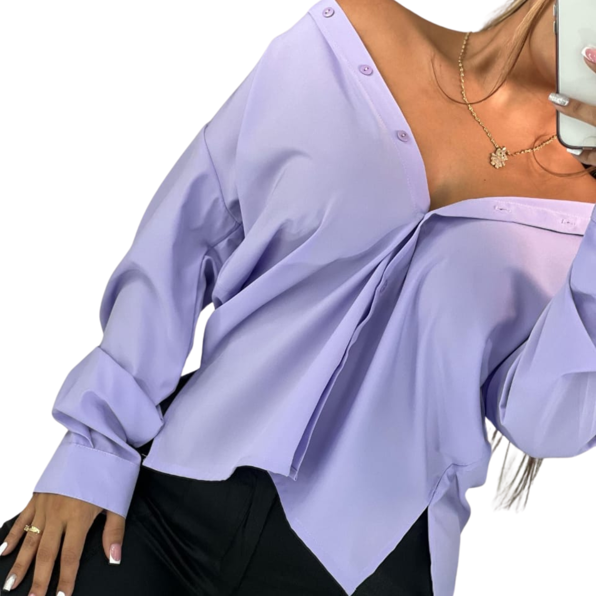 BLUSA MANGA LARGA PARA MUJER ONLINESHOPPINGCENTERG